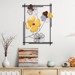 Wallity Shannan 3 Escultura de pared de metal multicolor